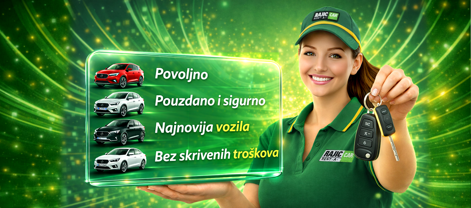 Pouzdano vozilo za najam i preuzimanje po dogovoru